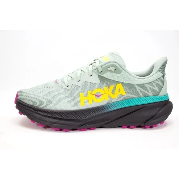 Hoka Challenger ATR 7 Womens Sz US 9.5 B Aloe Vera Black Trailing Running Shoes - Picture 4 of 13